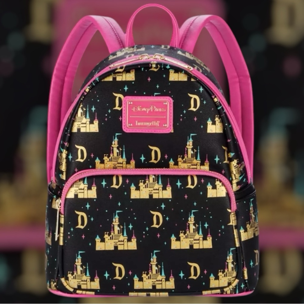 Disney Parks Loungefly Sleeping Beauty Rare Mini Backpack.